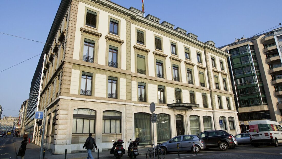 Noch Hauptsitz der SGS: Das Gebäude des internationalen Warenprüfkonzerns in Genf. (Archivbild) 20250203204431356.jpg