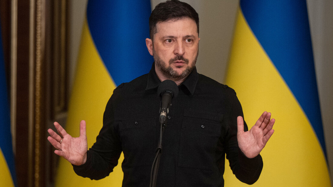 ARCHIV - Der ukrainische Staatschef Wolodymyr Selenskyj. Foto: Danylo Antoniuk/AP/dpa/Archivbild 20260921185205317.jpg