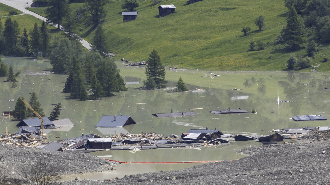 Das zerstörte Blatten VS erhält auch vom Fürstentum Liechtenstein finanzielle Hilfe. (Archivbild) 20250604185013095.jpg