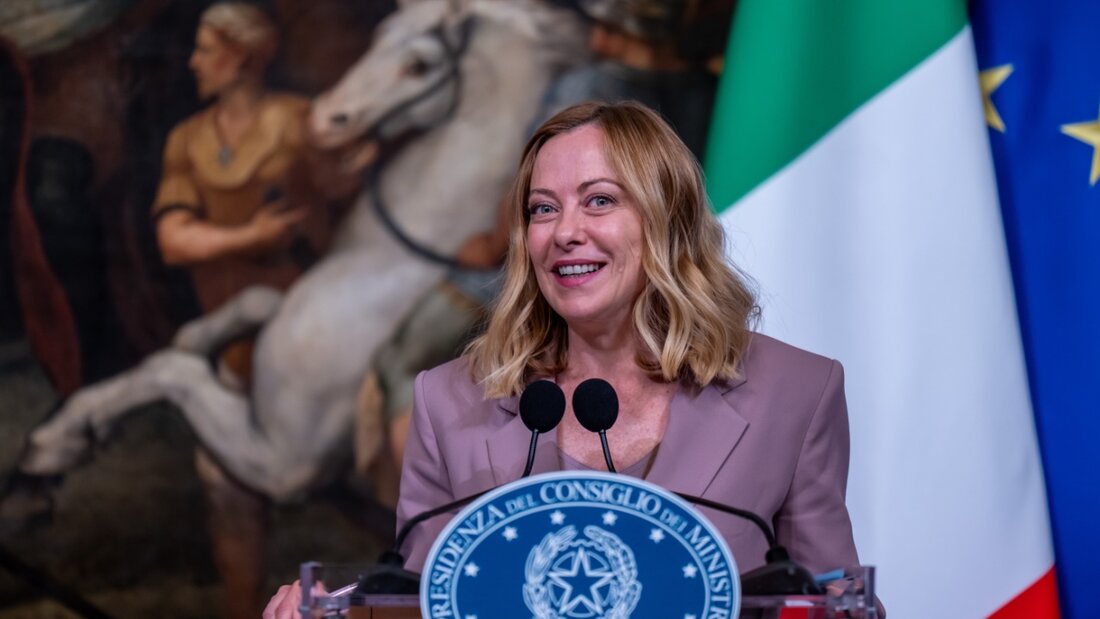 Italiens Ministerpräsidentin Giorgia Meloni. Foto: Michael Kappeler/dpa/Archivbild 20250605201757454.jpg