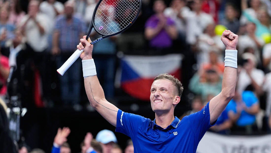 Davis Cup ist immer noch ein Kassenschlager - wie hier in Prag, wo Jiri Lehecka im entscheidenden Einzel die USA eliminert. Kassenschlager aber nur, wenn in den beteiligten Ländern gespielt wird 20260920080048145.jpg