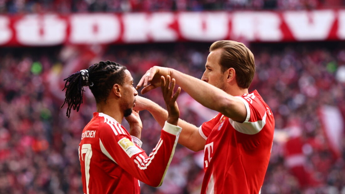 Michael Olise und Harry Kane waren am 4:0 mit je einem Tor beteiligt 20260321173625287.jpg