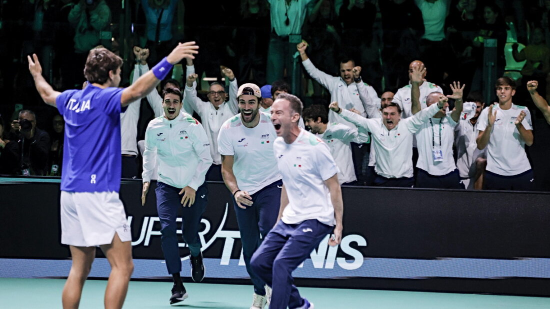 Der Idealfall für das neue Davis-Cup-Format: Italien feiert vor heimischem Publikum den Titel. Zu oft aber kommt bei den neutralen Zuschauern keine Stimmung auf 20251125050024465.jpg