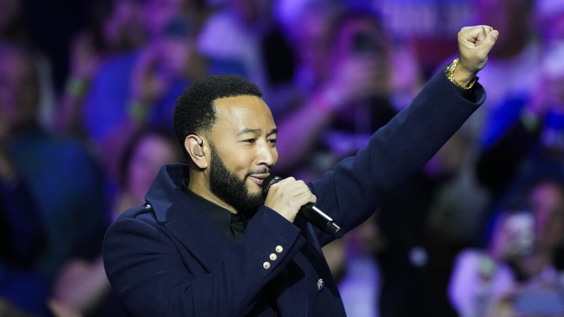 Sänger John Legend trat im vergangenen Jahr auf einem Parteitag der Demokraten auf. (Archivbild) 20250604044716098.jpg