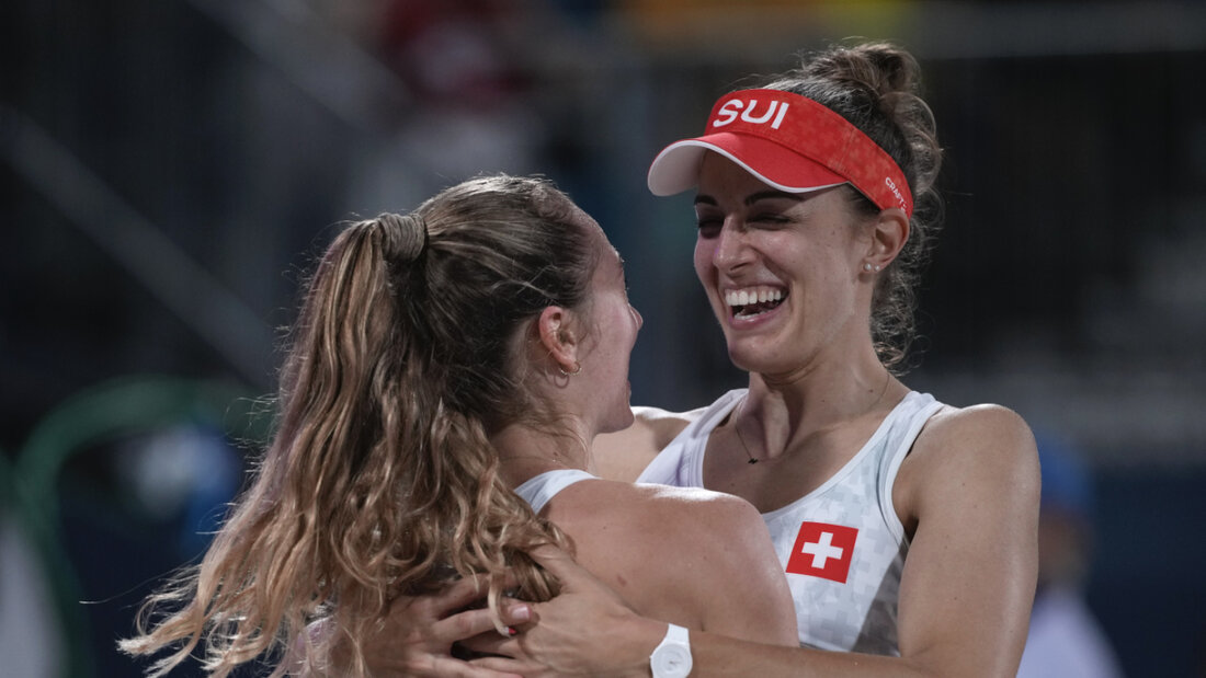 Spannen wieder erfolgreich zusammen: Die Olympia-Dritten Tanja Hüberli (rechts) und Nina Brunner 20260411182622492.jpg