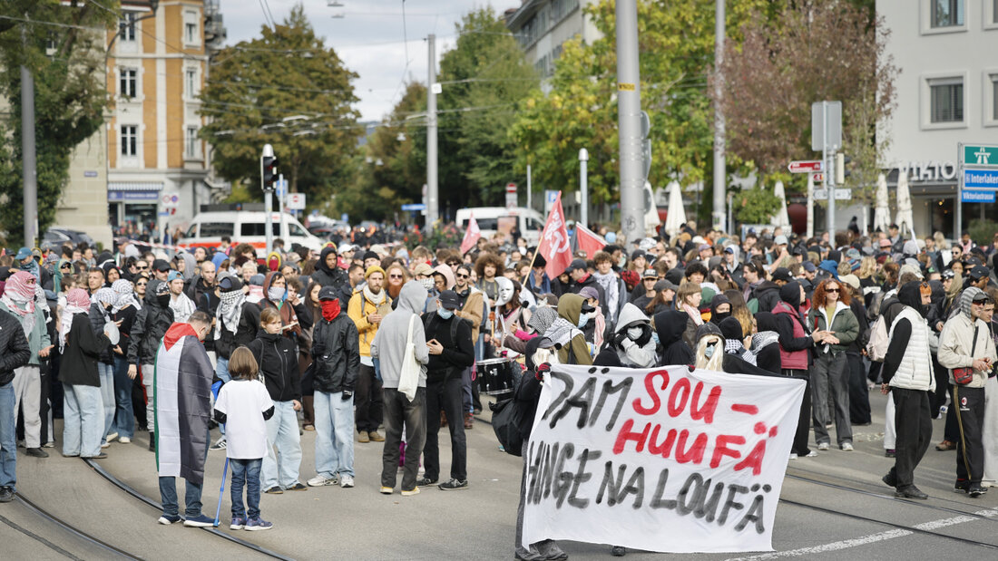 Die "Hauptdemo" auf dem Weg vom Rosengarten ins Lorrainequartier. 20261011171509214.jpg
