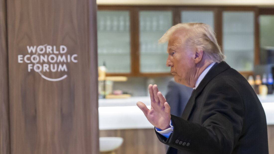 Ob US-Präsident Donald Trump an die nächste Ausgabe des Weltwirtschaftsforums in Davos GR reist, ist noch offen. (Archivbild) 20261017050909988.jpg