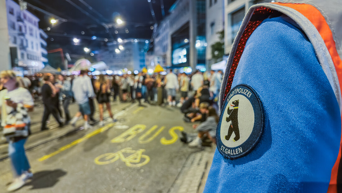 Die St. Galler Stadtpolizei musste am St. Galler Fest nur vereinzelt intervenieren. 20260816090955439.jpg