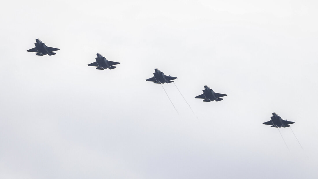 ARCHIV - Kampfflugzeuge vom Typ Lockheed Martin F-35B der US-Marines. Foto: Kendall Torres Cortés/dpa/Symbolbild 20260217190940950.jpg