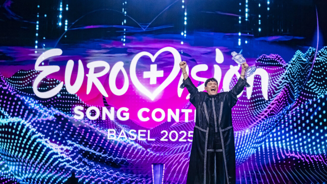 Der Reichweitenrekord von 166 Millionen Menschen, die den ESC in Basel im vergangenen Jahr vor den Bildschirmen verfolgt haben, bleibt bestehen. (Im Bild: der österreichische Sieger-Act JJ, Archiv) 20260605174307067.jpg