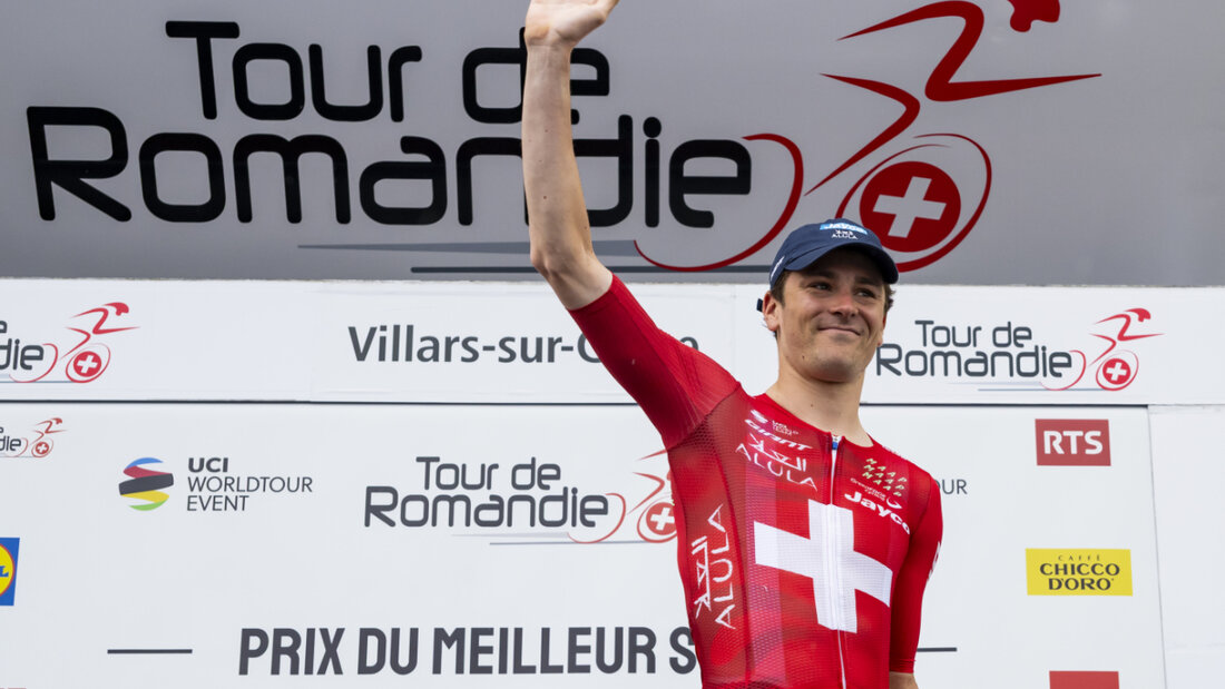 Beim Prolog der diesjährigen Tour de Romandie verpasste Mauro Schmid als Vierter das Podest nur knapp 20260619050021619.jpg