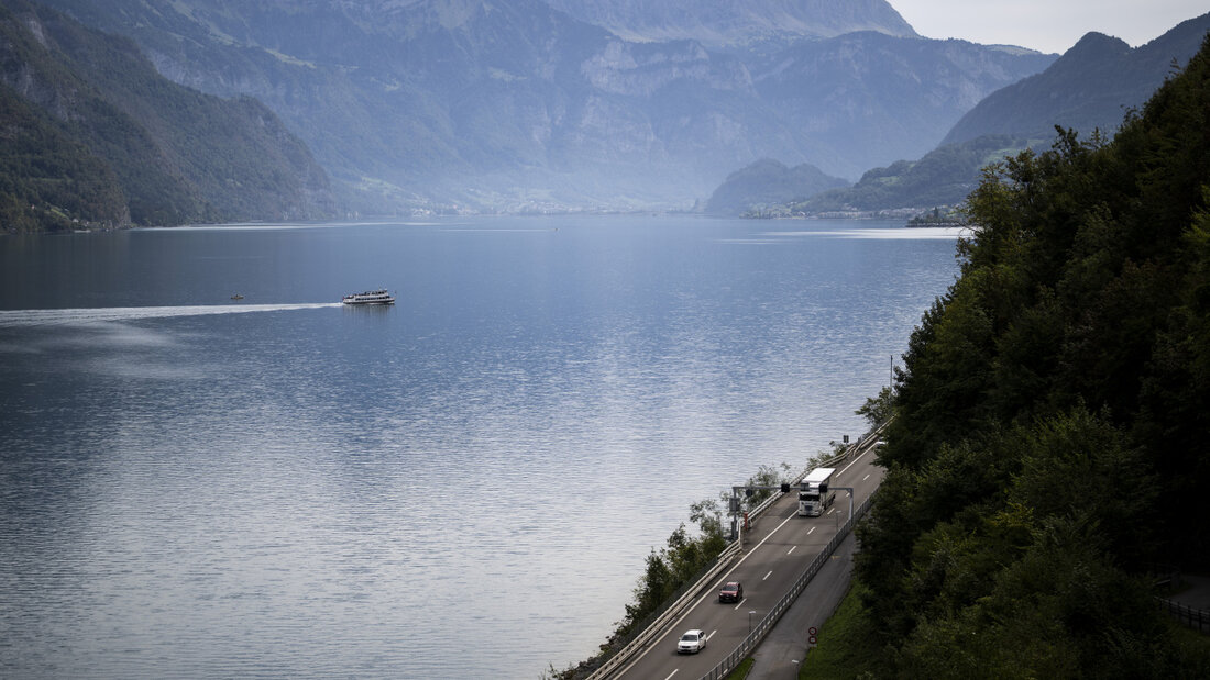 Auf der Autobahn A3 am Walensee kommt es häufiger zu Geisterfahrten als auf anderen Nationalstrassen. (Archivbild) 20261001153719422.jpg