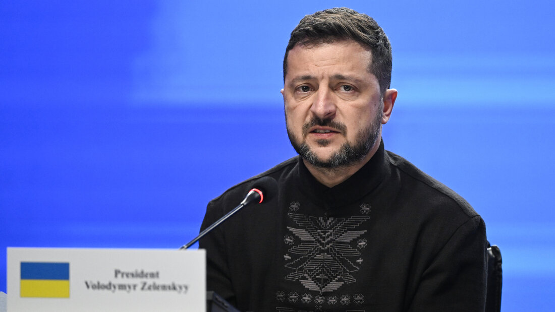 ARCHIV - Der ukrainische Präsident Wolodymyr Selenskyj. Foto: Antti Aimo-Koivisto/Lehtikuva/dpa/Archivbild 20260828223215518.jpg