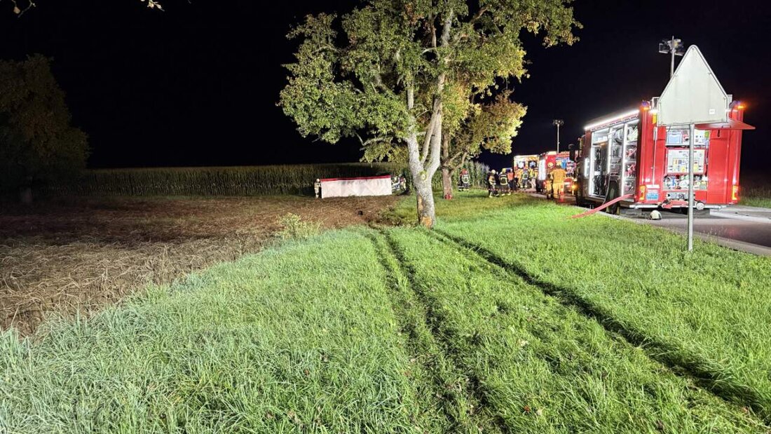 Ein Jagdaufseher entdeckte den Unfallwagen am Rand eines Maisfeldes. 20250928100830314.jpg