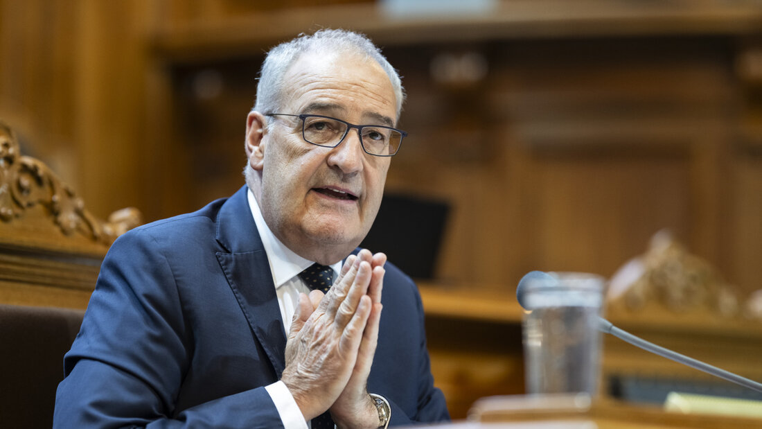 Bundespräsident und Landwirtschaftsminister Guy Parmelin im Ständerat. Die kleine Kammer sagt Ja zum Freihandelsabkommen mit den Mercosur-Staaten. 20260914175638227.jpg
