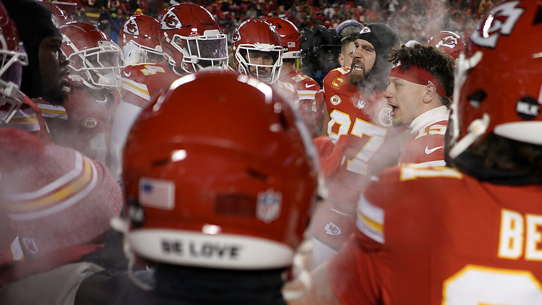Die Kansas City Chiefs mit Quarterback Patrick Mahomes siegen bei minus 20 Grad 20240114071019920.jpg