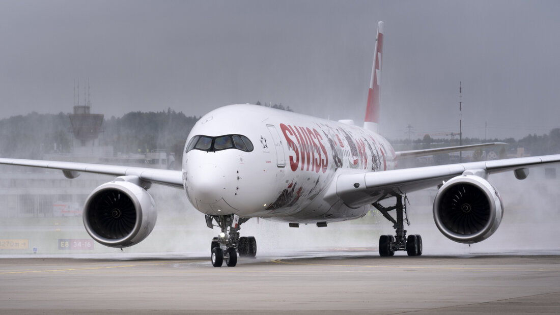 Die Swiss hat über Ostern etwas weniger Flüge durchgeführt und auch weniger Passagiere befördert als im Vorjahr. Auch die Pünktlichkeit nahm leicht ab. (Archivbild) 20260408105802844.jpg