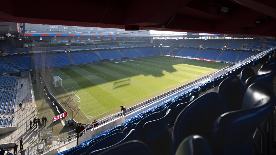 Ein Brand hat am Freitagabend die Katakomben des Stadions St. Jakob-Park stark beschädigt. (Archivbild) 20260411111525485.jpg