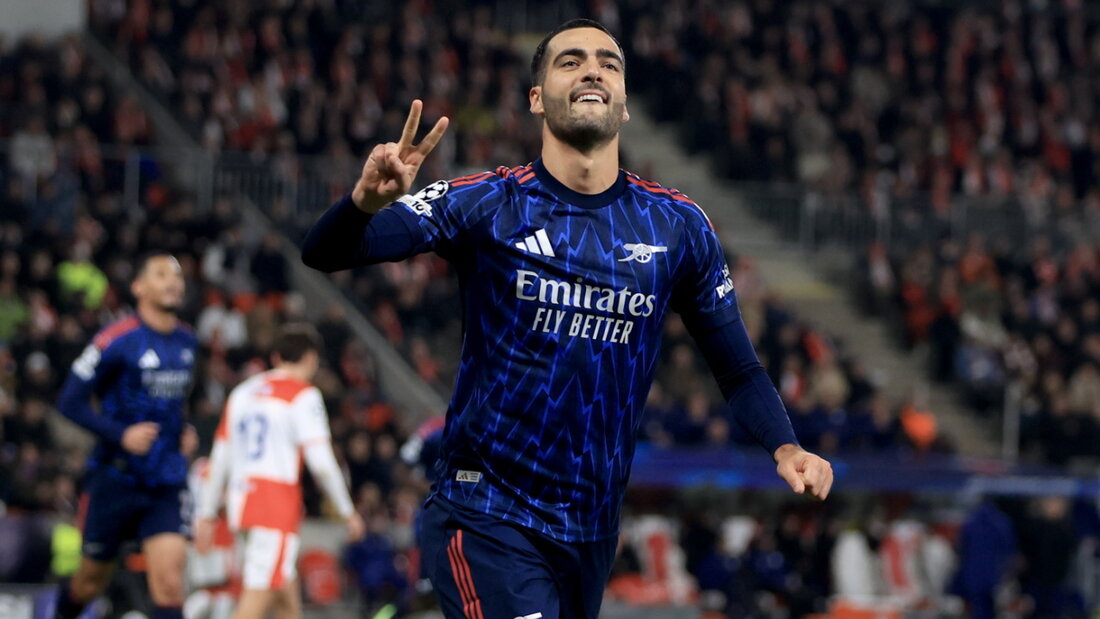 Arsenals Mikel Merino zeigt es an: Er hat in Prag zwei Tore erzielt 20251104205255062.jpg