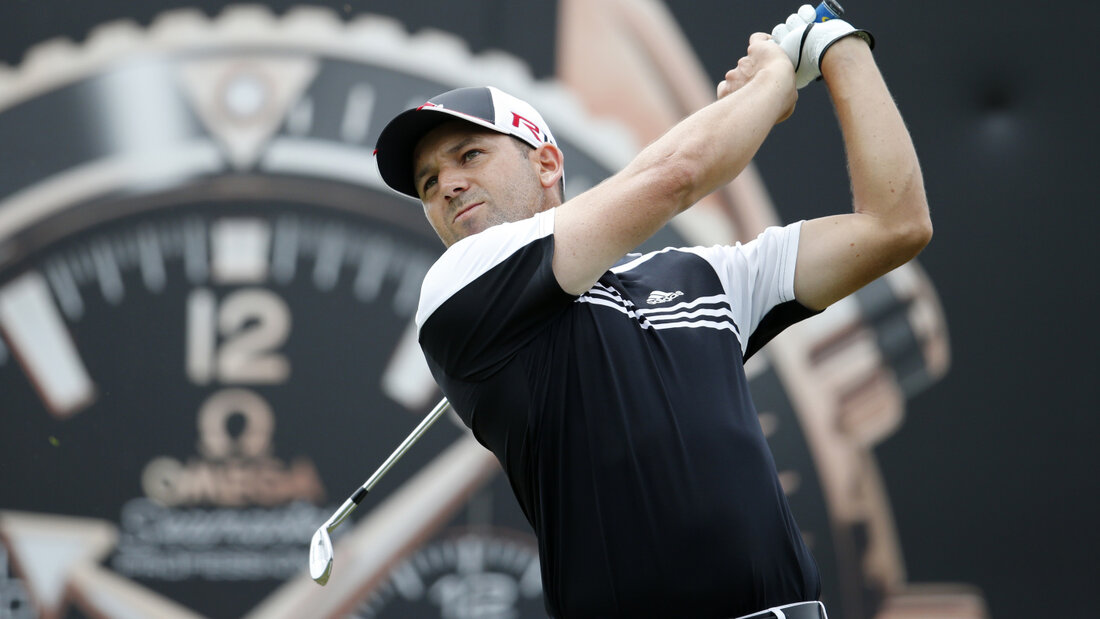 Der ehemalige European-Masters-Sieger Sergio Garcia - hier 2015 bei einem Abschlag - gehört zu den vielen Topgolfern, die heuer auf dem Walliser Hochplateau abschlagen 20260903050026178.jpg