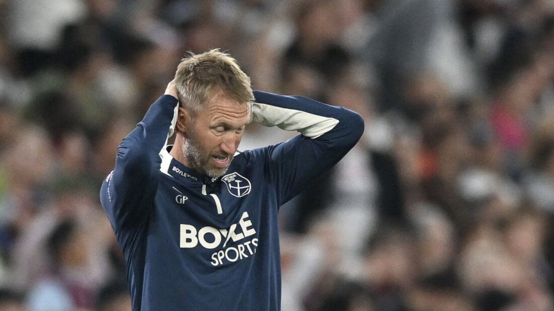 Zum Haare raufen: Nach einem miserablen Saisonstart ist Graham Potter seinen Job als Trainer von West Ham United los 20250927130218020.jpg