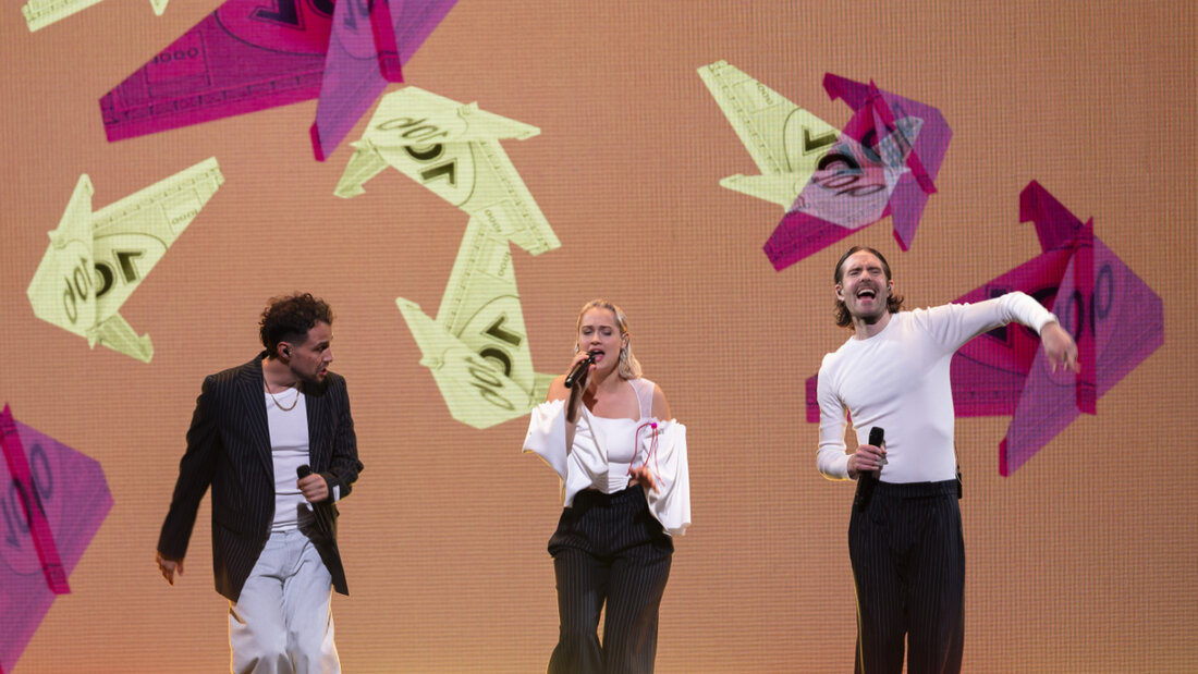 Bringen nach fast vier Jahren wieder ein neues Album auf die Bühne: Lo & Leduc, hier zu sehen mit To Athena an den Swiss Music Awards. (Archivbild) 20260327064529274.jpg