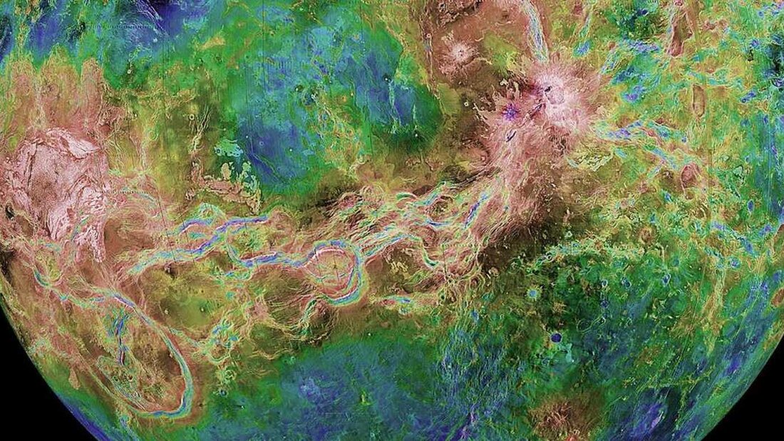 Auf der Venus gibt es riesige Grabenbrüche. Sie deuten darauf hin, dass der Planet geologisch noch immer aktiv ist. (Bild: NASA/JPL/USGS) 20260724115547896.jpg