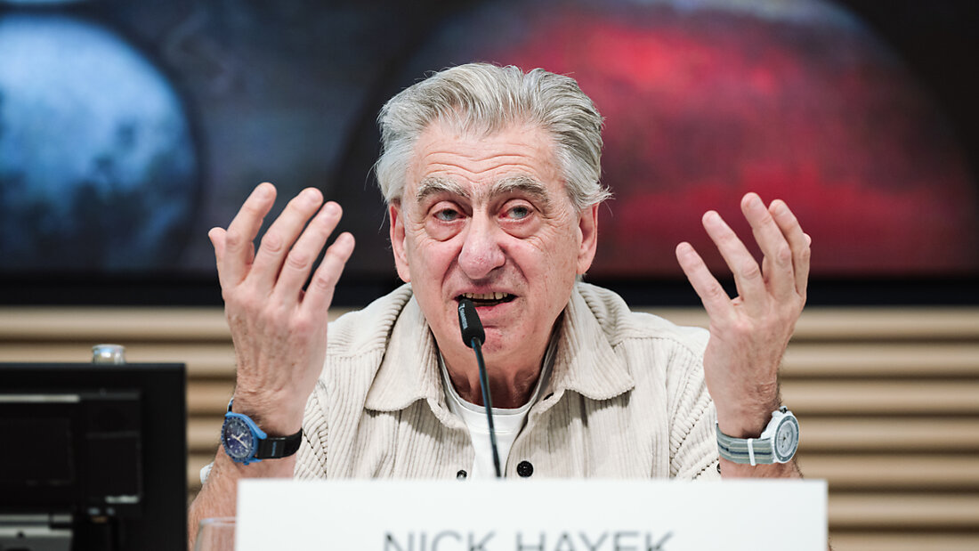 Nach den happigen Kursverlusten der vergangenen Tage nutzt die Familie um Swatch-Chef Nick Hayek die Gelegenheit zum Ausbau ihrer Beteiligung. Sie hat Swatch-Aktien für fast 10 Millionen Franken gekauft. (Archivbild) 20250408133640360.jpg