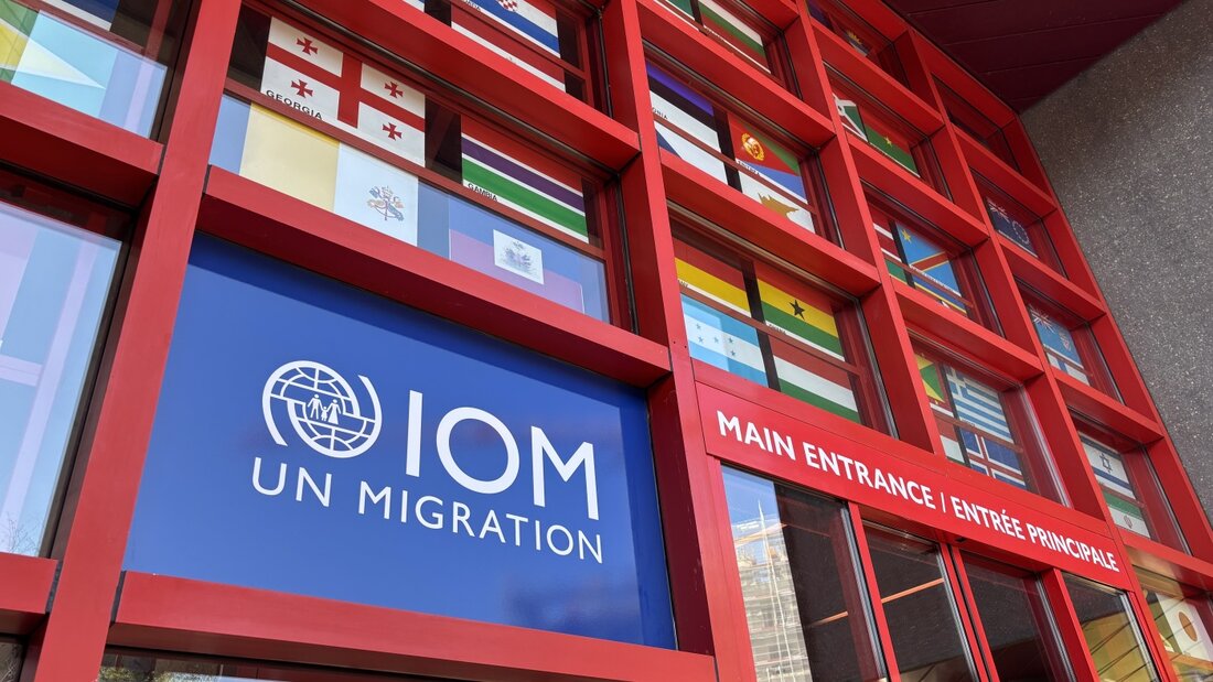ARCHIV - Die Internationale Organisation für Migration (IOM) der Vereinten Nationen (UN). Foto: Christiane Oelrich/dpa 20261011124523554.jpg