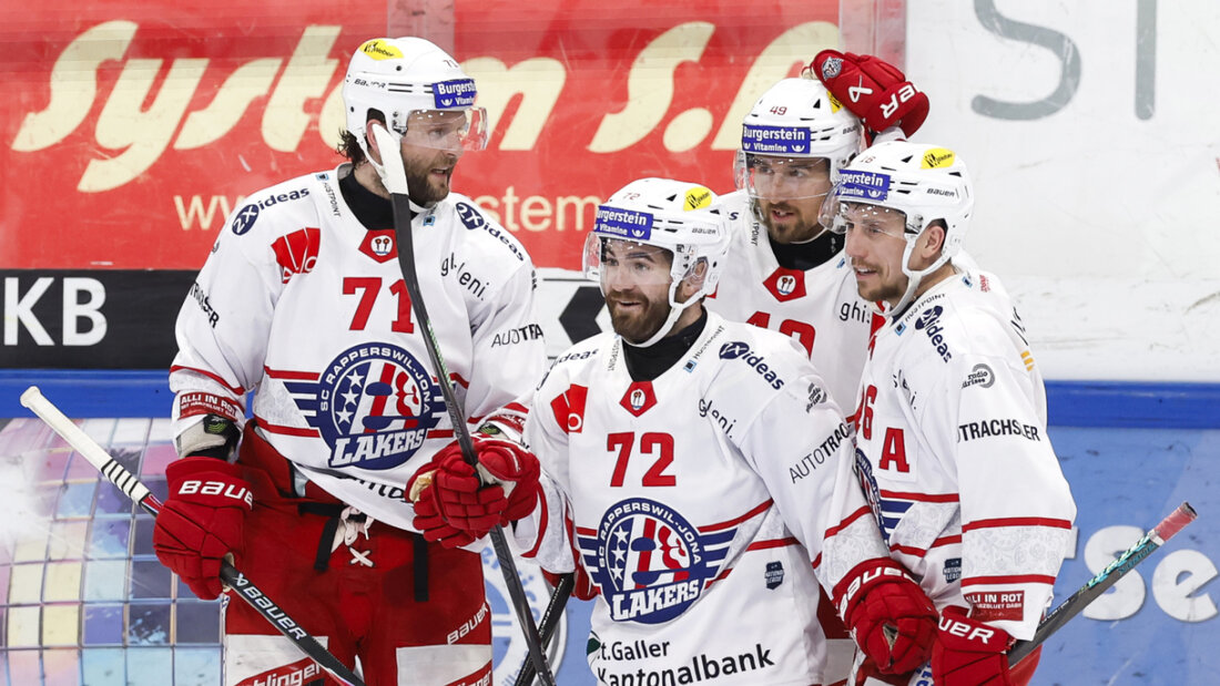 Die Lakers-Spieler hatten zum Auftakt der Viertelfinal-Serie gegen Fribourg-Gottéron allen Grund zum Jubeln 20260320224455800.jpg