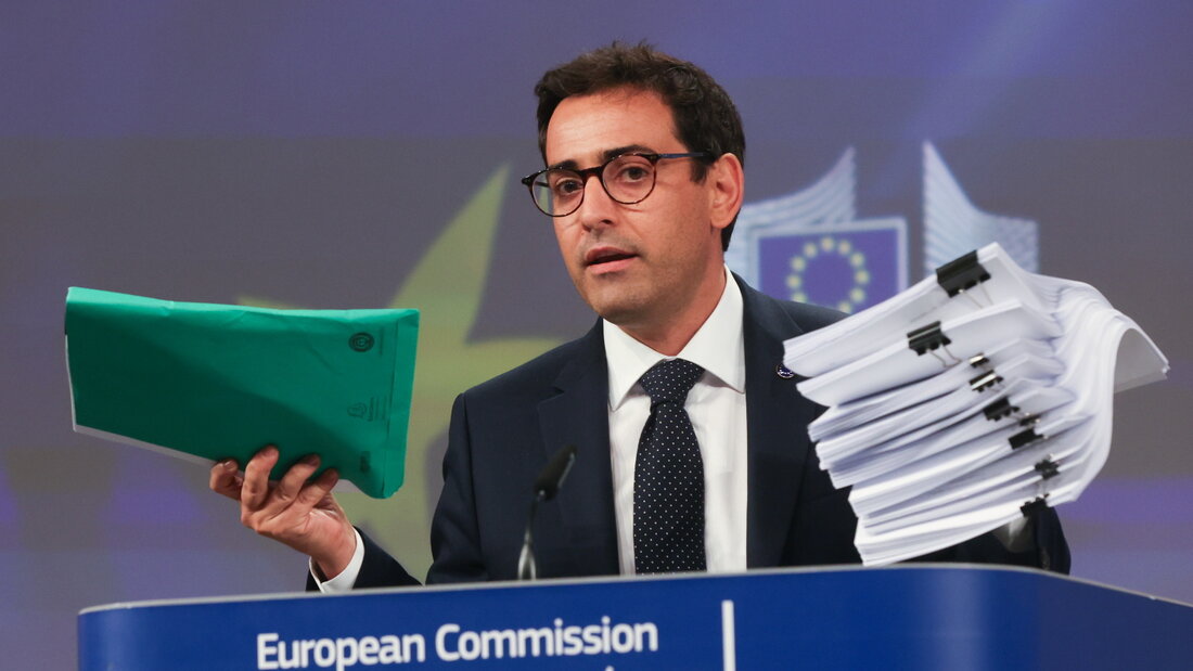 EU-Industriekommissar und Vizepräsident der Europäischen Kommission Stéphane Séjourné verlangt eine "europäische Präferenz" bei öffentlichen Beschaffungen. 20260909134834580.jpg