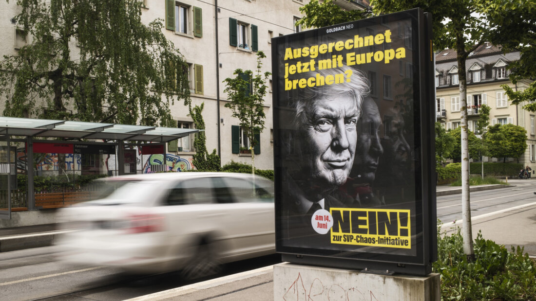 Gemäss der Trendrechnung im Auftrag der SRG wird die SVP-Initiative "Keine 10-Millionen-Schweiz" abgelehnt. (Archivbild) 20260614122550707.jpg