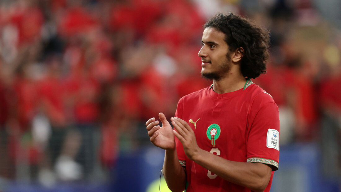 Trotz erst 18 Jahren ein fester Bestandteil der marokkanischen Mannschaft: Ayyoub Bouaddi 20260709044520857.jpg