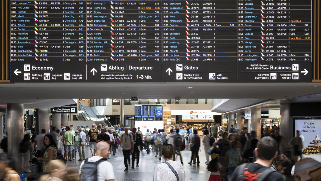 Der Flugverkehr hat im letzten Jahr an allen Schweizer Flughäfen zugenommen, wobei es die meisten Passagiere ins europäische Ausland zog. (Archivbild) 20260908133813508.jpg