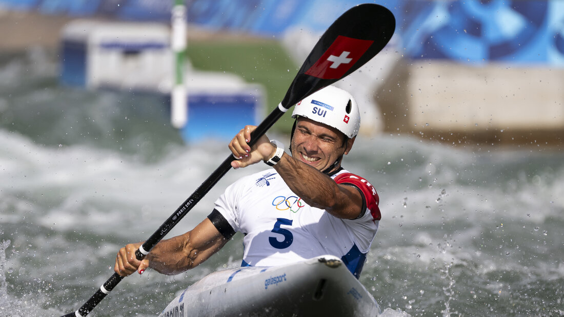 Martin Dougoud (hier an den Olympischen Spielen 2024) holt mit Jan Rohrer und Gelindo Chiarello Silber im Teamwettkampf 20260722091710682.jpg