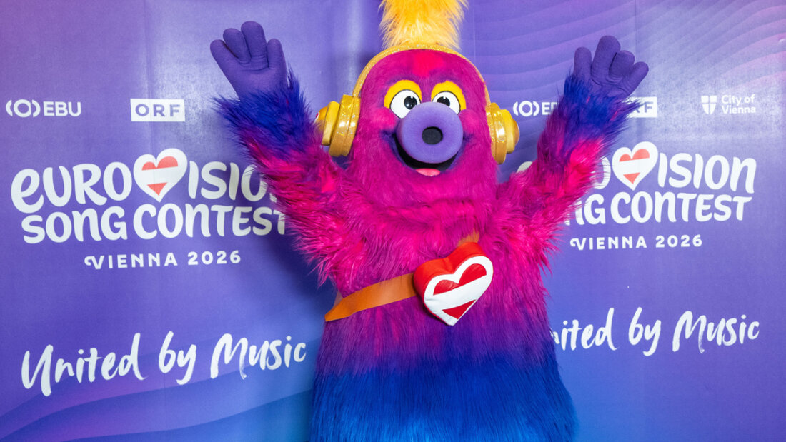 ARCHIV - Das ESC-Maskottchen Auri wird im Rahmen eines Pressetermins des ORF zum Eurovision Song Contest (ESC) 2026 vorgestellt. Foto: Georg Hochmuth/APA/dpa/Symbolbild 20260331192443769.jpg