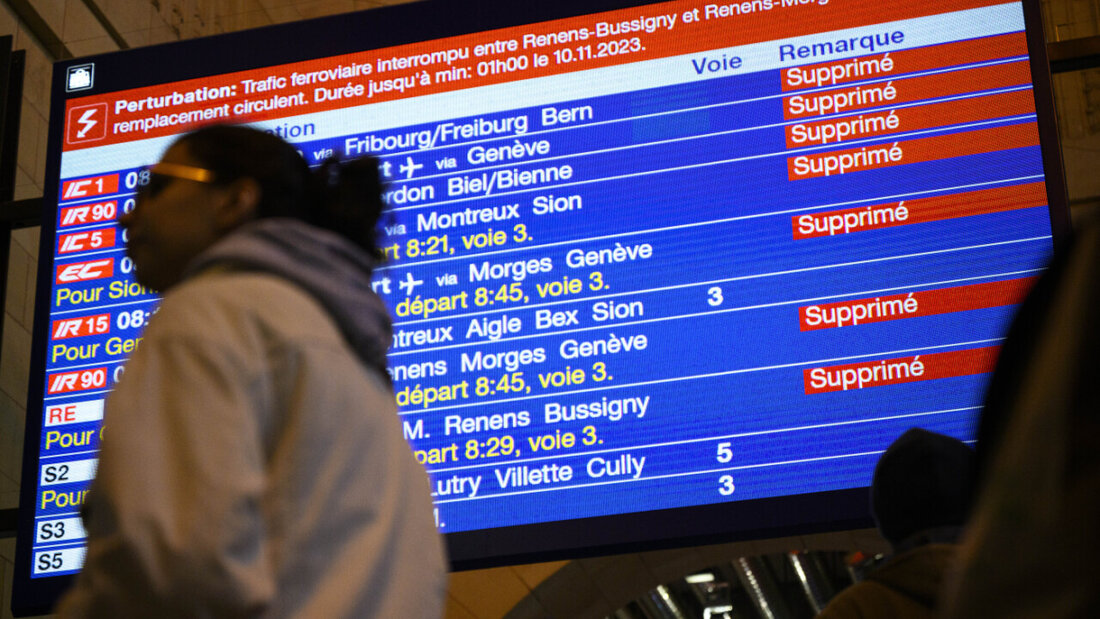Vier Gleise waren von der Demonstration am Genfer Bahnhof betroffen. (Archivbild). 20250610062828608.jpg