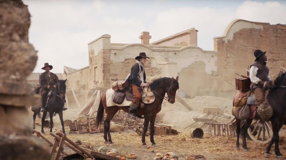 Mit "Les Indes" ist eine schweizerisch-spanische Produktion am GIFF im Wettbewerb um den besten Spielfilm vertreten. Das historische Drama von Pauline Julier und Nicolas Chapoulier versetzt Zuschauende ins 17. Jahrhundert und ist sozusagen ein Roadmovie auf Pferden. 20261008134514465.jpg