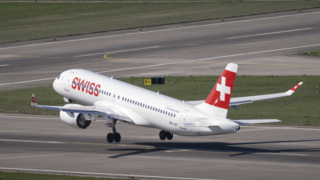 Hebt künftig auch in Richtung Bangalore ab: Swiss-Maschine beim Start in Zürich. (Archivbild) 20260519114749637.jpg
