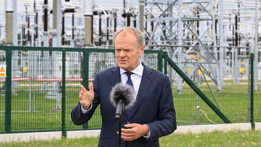 Polens Premierminister Donald Tusk hat die 400 kV Substation in Choczewo eröffnet, wo die Energie der neuen Ostsee-Windturbinen an Land kommt. 20260710172648996.jpg
