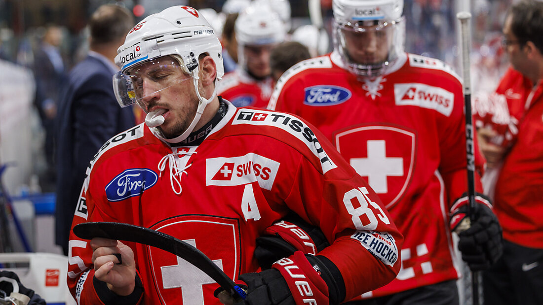 Das Bundesverwaltungsgericht muss sich mit dem Schweizer Wappen auf den Trikots der Eishockey-Nationalmannschaft befassen. (Archivbild) 20240807174030641.jpg
