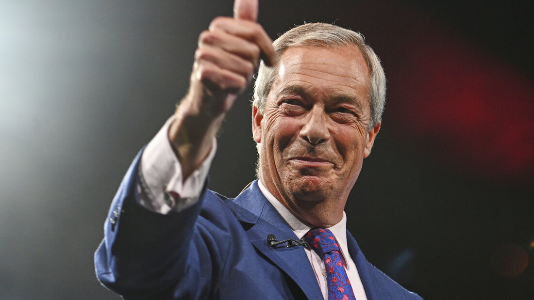 ARCHIV - Der Vorsitzende der Reform UK, Nigel Farage. Foto: Thomas Krych/AP/dpa/Archivbild 20260707155148805.jpg
