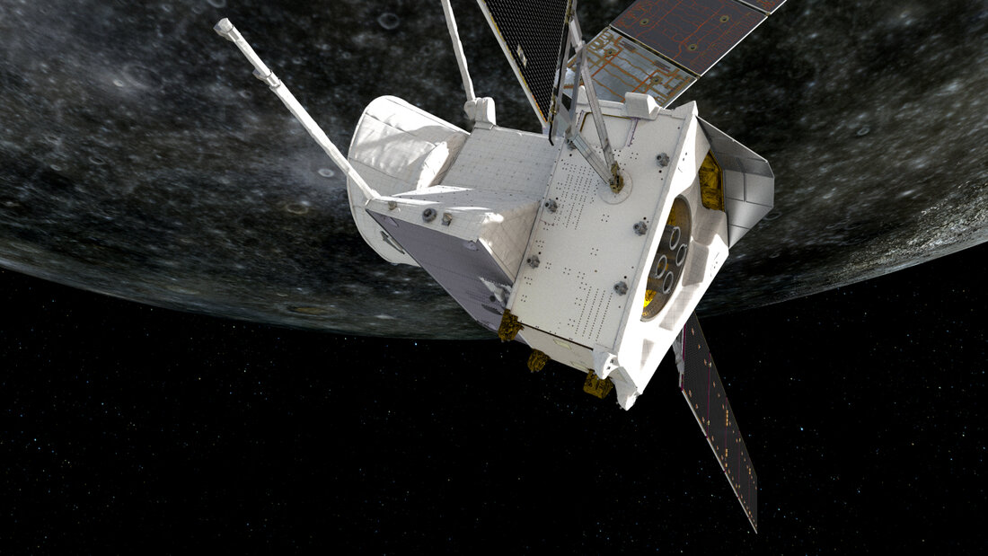 Die Merkursonde Bepicolombo ist seit acht Jahren unterwegs. (Symbolbild, künstlerische Darstellung) 20260903162810161.jpg