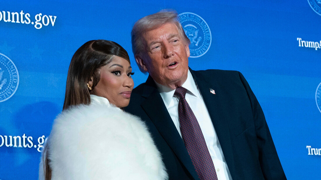 Rapperin Nicki Minaj galt lange Zeit als Trump-Kritikerin. Nun rührt sie als MAGA-Fan die Werbetrommel für den US-Präsidenten. (Archivbild) 20260707015439147.jpg