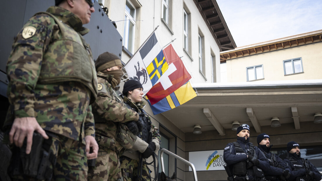Armeeangehörige im Sicherheitsdienst am World Economic Forum (WEF) im Januar in Davos. 20260303111200517.jpg