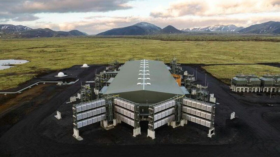 Das Start-up Climeworks hat in Island eine neue CO2-Filteranlage in Betrieb genommen. Es ist die weltweit grösste Anlage dieser Art. 20240508183750772.jpg