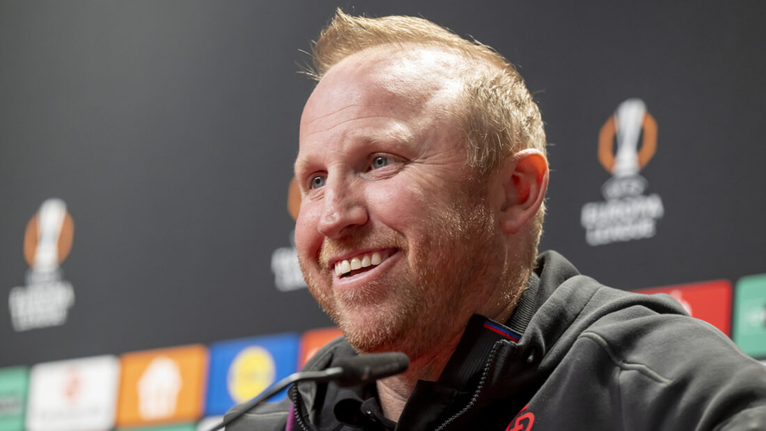 Ludovic Magnin war an der Medienkonferenz vor dem Spiel ausgesprochen gut gelaunt 20250924050044427.jpg