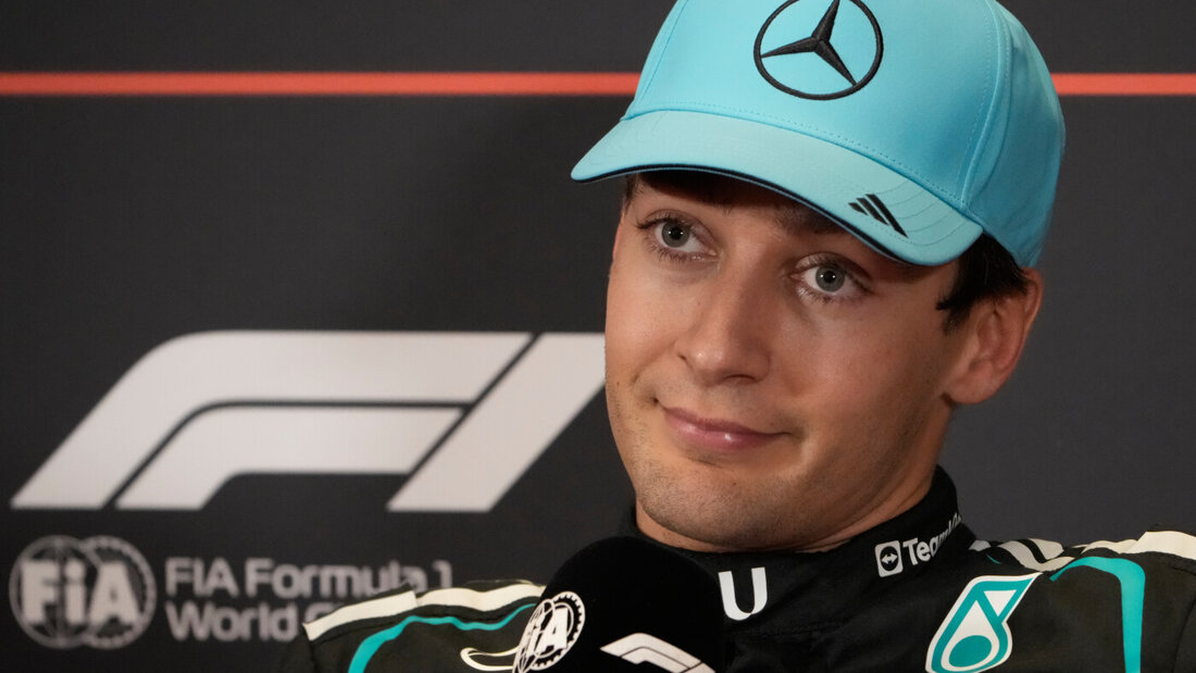 Freut sich über eine optimale Ausgangslage für den Grand Prix von Aserbaidschan: Mercedes-Fahrer George Russell 20260925155245884.jpg