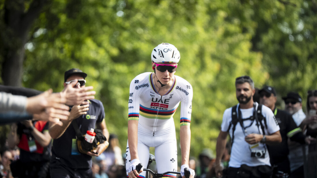 Auf ihn sind alle Augen gerichtet: Tadej Pogacar will in Kigali im Strassenrennen seinen WM-Titel von Zürich 2024 verteidigen 20250920050029268.jpg