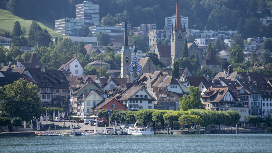 Schlechte Nachrichten am Firmensitz in Zug: Crispr Therapeutics schreibt tiefrote Zahlen im ersten Quartal. (Archivbild von Zug) 20250506224625584.jpg
